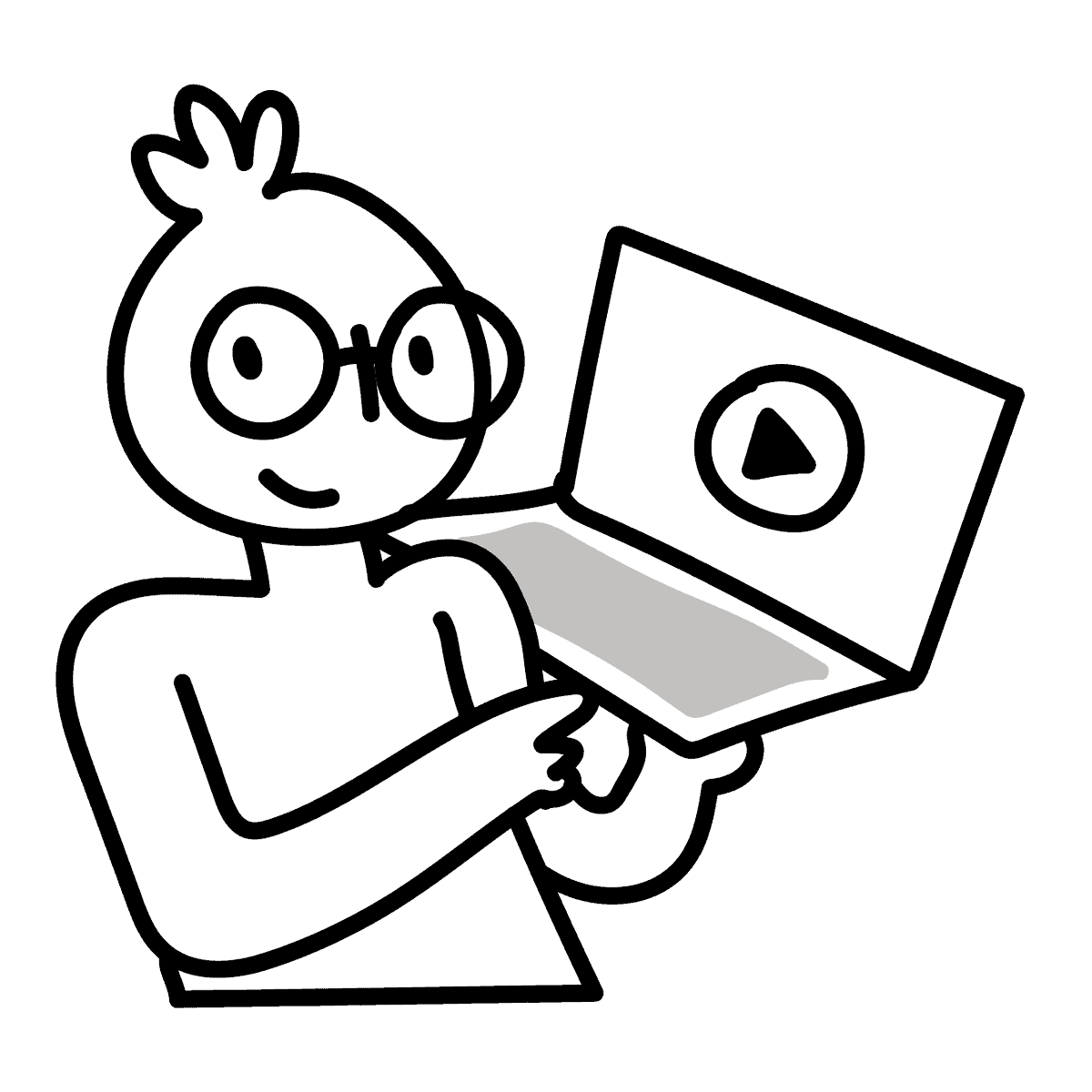 Student Learning on Laptop