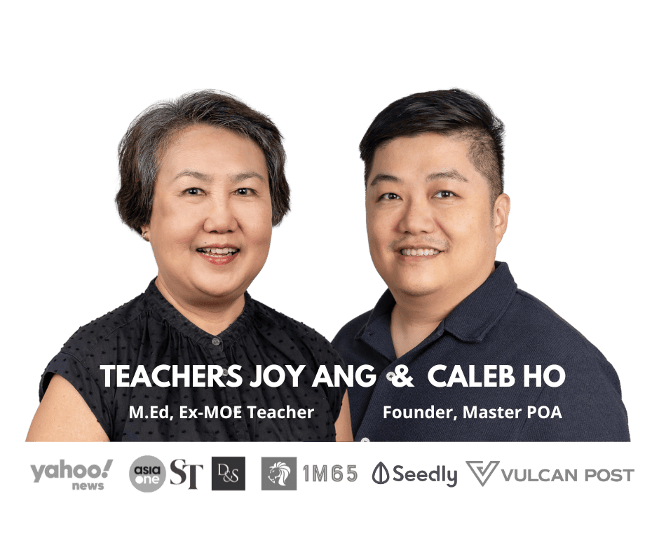 POA Teacher Joy Ang and POA Tutor Caleb Ho